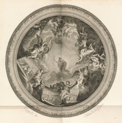 Kopuła Salonu de la Guerre (kopuła Salonu Wojny) [pl. 35] autorstwa Jean Baptiste Masse