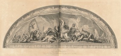 Niemcy, Centrum Salonu Wojennego przy Komnatach Króla (Niemcy, Centrum Salonu Wojny przy Komnatach Króla) [pl. 37] autorstwa Jean Baptiste Masse