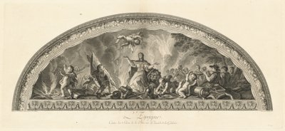Hiszpania Wieszak Salonu Pokoju na Pasażu Galerii (Hiszpania, Centrum Salonu Pokoju w Pasażu Galerii) [pl. 47] autorstwa Jean Baptiste Masse