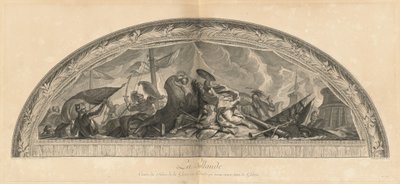 Holandia, Centrum Salonu Wojny w Arkadach otwierających się na galerię (Holandia, Centrum Salonu Wojny w Arkadach otwierających się na galerię) [pl. 39] autorstwa Jean Baptiste Masse