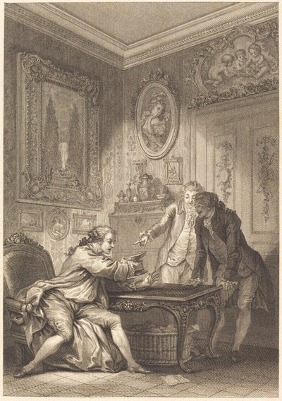 Zaczarowana filiżanka autorstwa Jean Baptiste Michel Dupreel after Jean Honoré Fragonard