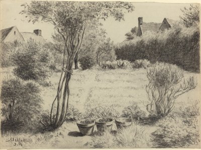Nasłoneczniony ogród autorstwa Jean Baptiste Millet