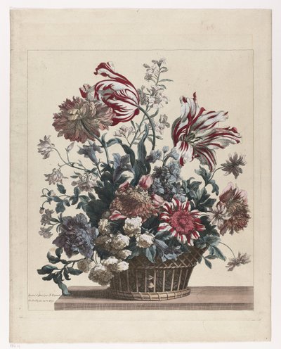 Kosz z Kwiatami Bloemenmand autorstwa Jean Baptiste Monnoyer