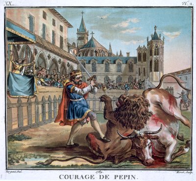 „Odwaga Pepina”, 1789 autorstwa Jean Baptiste Morret