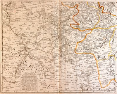 Mapa południowo-zachodniej części Ile de France autorstwa Jean Baptiste Nolin