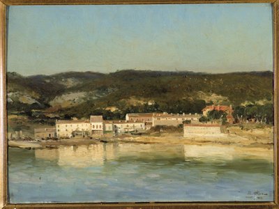 Widok miasta Carry le Rouet w Bouches du Rhone autorstwa Jean Baptiste Olive