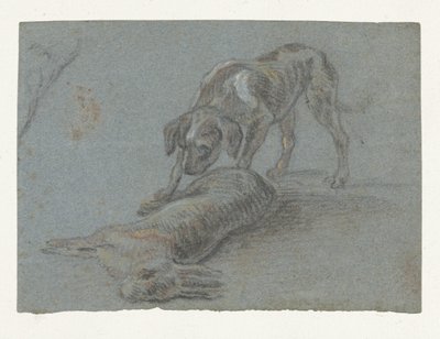Pies ze strzałem zająca autorstwa Jean Baptiste Oudry (possibly)