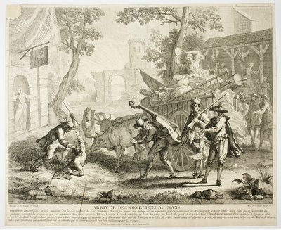 Przybycie komików autorstwa Jean Baptiste Oudry