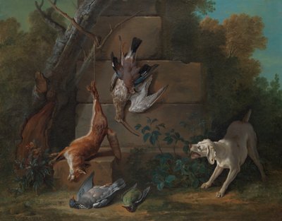 Pies pilnujący martwych gier, 1753. autorstwa Jean Baptiste Oudry
