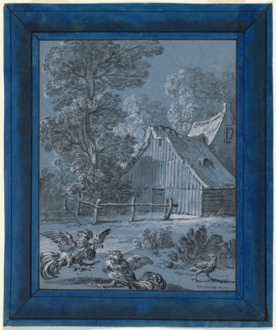Kuropatwa i koguty autorstwa Jean Baptiste Oudry