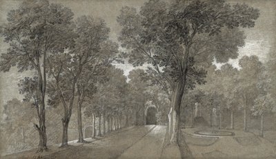 Widok parku w Arcueil, 1744 autorstwa Jean Baptiste Oudry