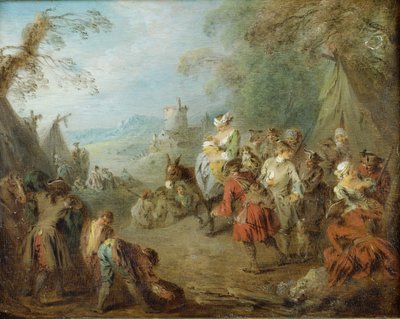 Obozowisko (Zatrzymanie Żołnierzy) autorstwa Jean Baptiste Pater