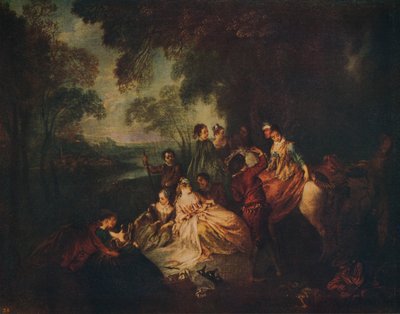 Partia Wiejska, ok. 1722, ok. 1915 autorstwa Jean Baptiste Pater