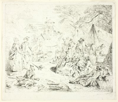 Halte de Soldates autorstwa Jean Baptiste Pater