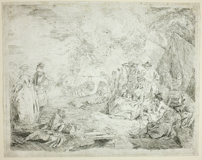 Odpoczywające oddziały autorstwa Jean Baptiste Pater