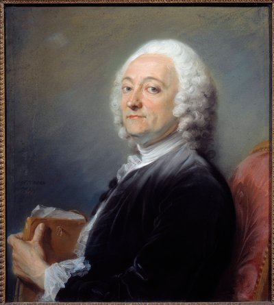 Portret malarza Huberta Drouaisa (1699-1767) Pastelowy obraz Jean-Baptiste Perroneau (Jean Baptiste Perronneau) (1715-1783) 1754 Nd: 0,64x0,57 m Orlean, musee des Beaux Arts - Portret malarza Huberta Drouais (1699-1767). Malarstwo pastelowe b autorstwa Jean Baptiste Perronneau