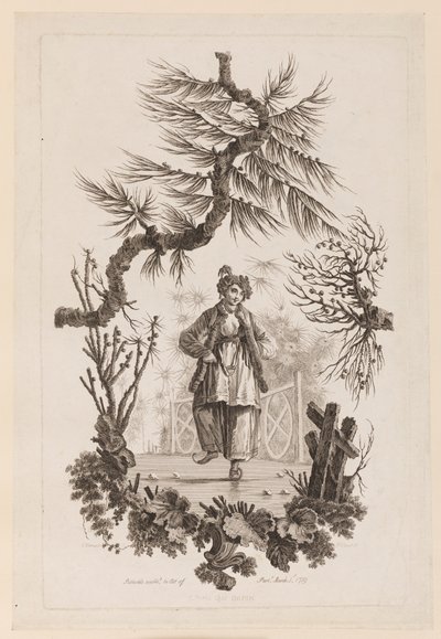 Figura pod konarem autorstwa Jean Baptiste Pillement