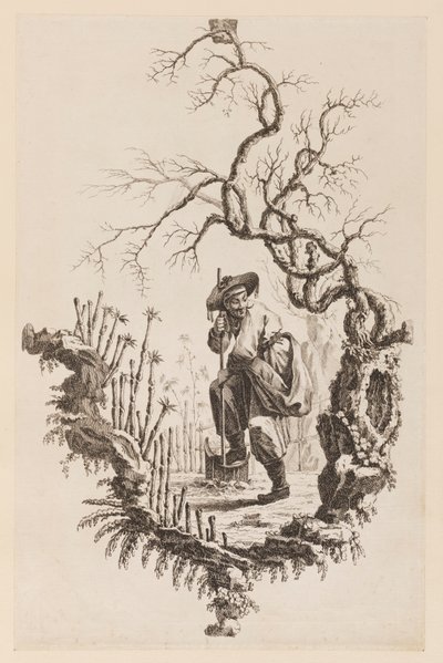 Figura i konar autorstwa Jean Baptiste Pillement