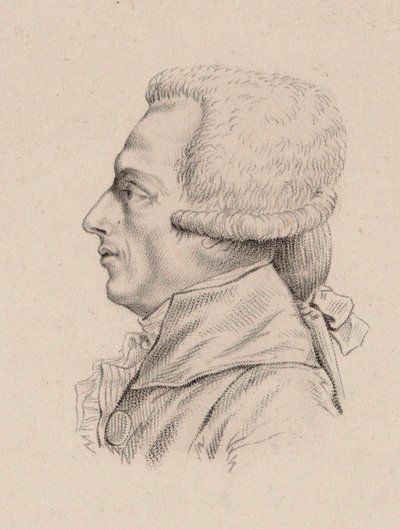 Portret skrzypka i kompozytora Niccolò Mestrino 1748-1789. autorstwa Jean Baptiste Ponce Lambert
