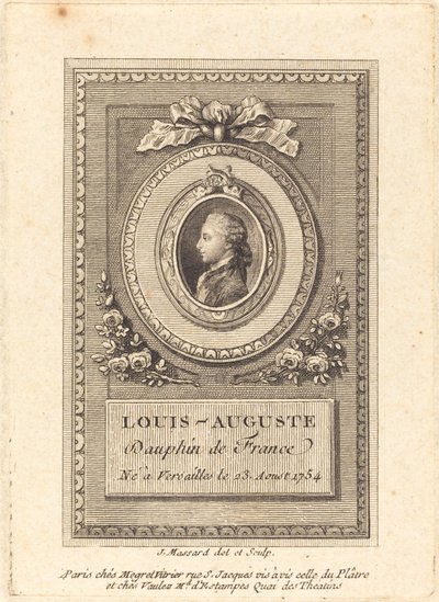 Louis-Auguste, Delfin Francji autorstwa Jean Baptiste Raphael Urbain Massard