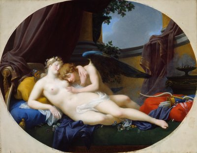 Kupidyn i Psyche autorstwa Jean Baptiste Regnault