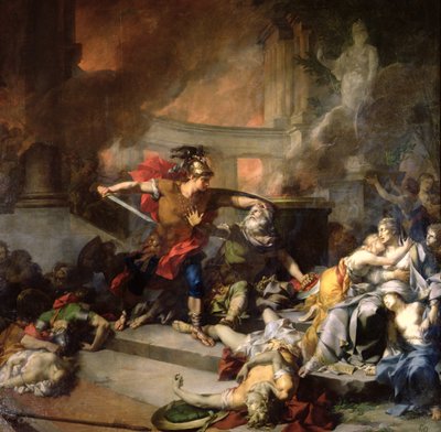 Śmierć Priama, 1785 autorstwa Jean Baptiste Regnault