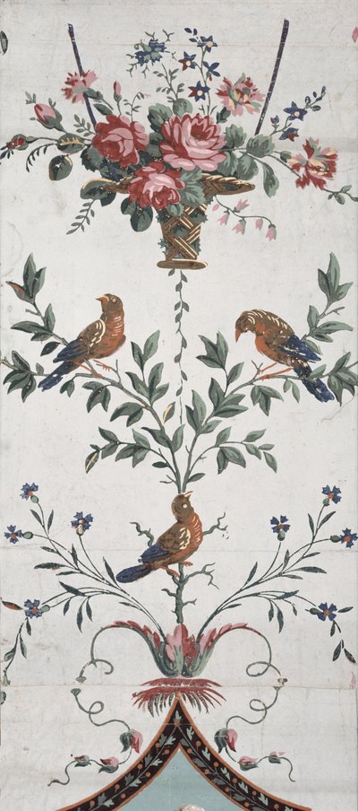 Wzór tapety Arabeska (detal) (patrz również 254541) autorstwa Jean Baptiste Réveillon