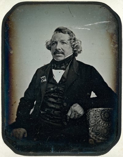 Louis Jacques Mande Daguerre autorstwa Jean Baptiste Sabatier Blot