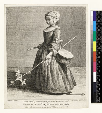 Młody żołnierz, rytowany przez Charlesa Nicolasa Cochina I (1688-1754) 1738 (akwaforta i grawerowanie) autorstwa Jean Baptiste Simeon (after) Chardin