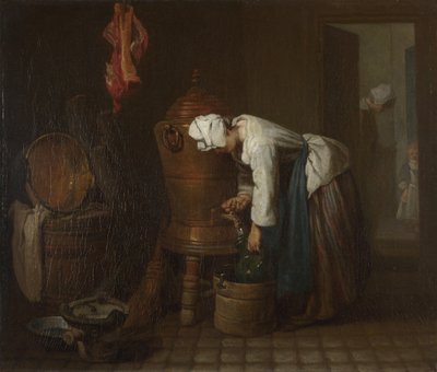 La Fontaine Cysterna na wodę, 1733 autorstwa Jean Baptiste Simeon Chardin