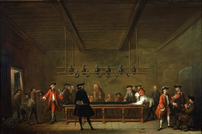Gra bilardowa The Billiard Match, ok. godz. 1725. autorstwa Jean Baptiste Simeon Chardin