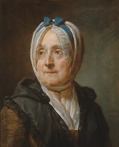 Portret Madame Chardin (1707-91) 1775 autorstwa Jean Baptiste Simeon Chardin
