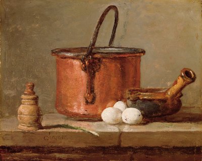 Martwa natura, ok. 1732 autorstwa Jean Baptiste Simeon Chardin