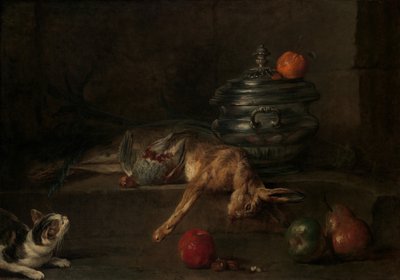 Srebrna waza, ca. 1728-30. autorstwa Jean Baptiste Simeon Chardin