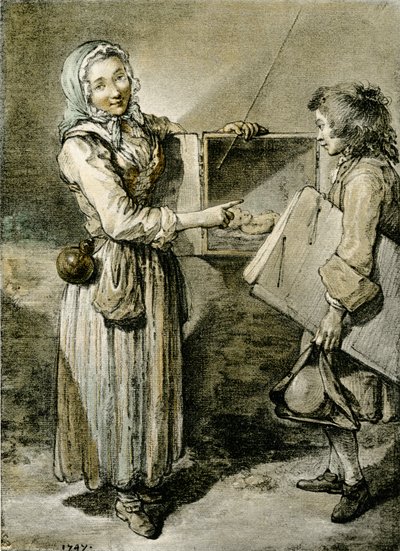 Pudełko z podglądem autorstwa Jean Baptiste Simeon Chardin