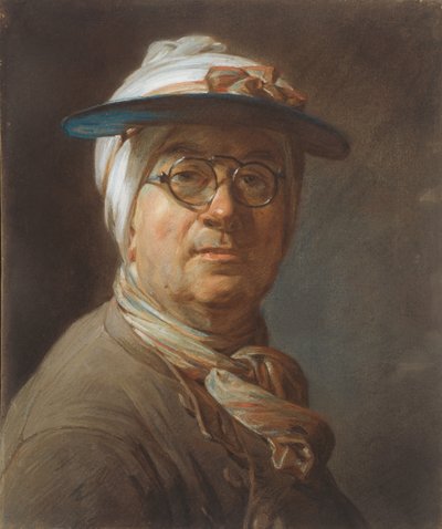 Autoportret z przyłbicą autorstwa Jean-Baptiste Simeon Chardin