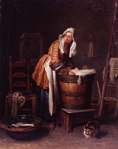 Praczka autorstwa Jean-Baptiste Simeon Chardin