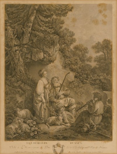Les Bergers Russes autorstwa Jean Baptiste Tillard