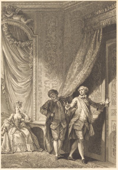 Wspaniały autorstwa Jean Baptiste Tilliard after Jean Honoré Fragonard