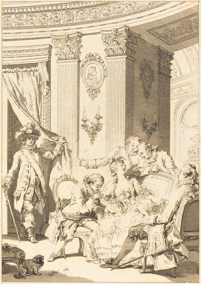 Mąż Spowiednik autorstwa Jean Baptiste Tilliard and Antoine Jean Duclos after Jean Honoré Fragonard