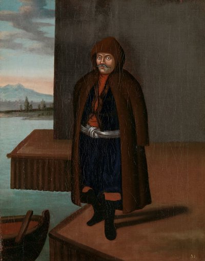 Człowiek z wyspy Patmos autorstwa Jean Baptiste Vanmour (workshop of)