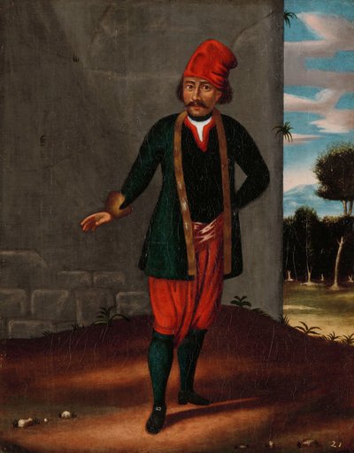 Człowiek z wyspy Tinos autorstwa Jean Baptiste Vanmour (workshop of)