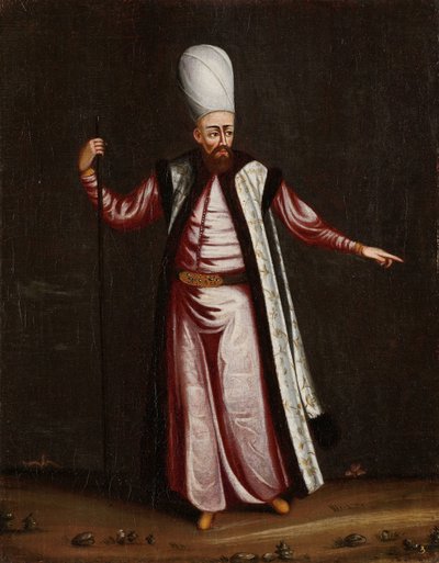 Capoudgi Bachi, Wielki Mistrz Seraju autorstwa Jean Baptiste Vanmour (workshop of)