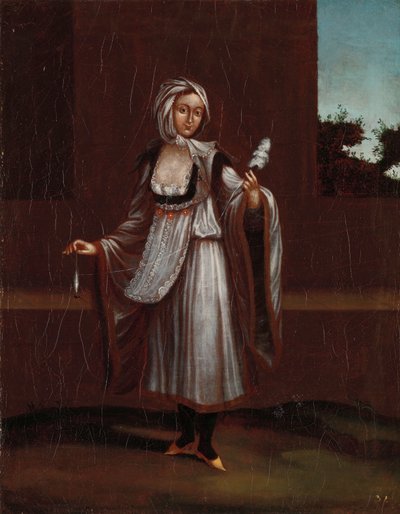 Kobieta z wyspy Patmos autorstwa Jean Baptiste Vanmour (workshop of)