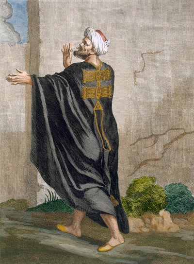 Berber, tablica 95 z „Kolekcja stu druków reprezentujących różne narody Lewantu” Charlesa de Ferriola, sztych. B. Baron, 1707-08 autorstwa Jean Baptiste Vanmour