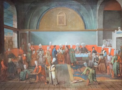 Kolacja w pałacu na cześć ambasadora autorstwa Jean Baptiste Vanmour