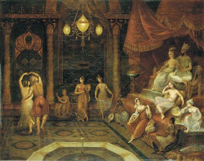 Zabawa u sułtana autorstwa Jean Baptiste Vanmour