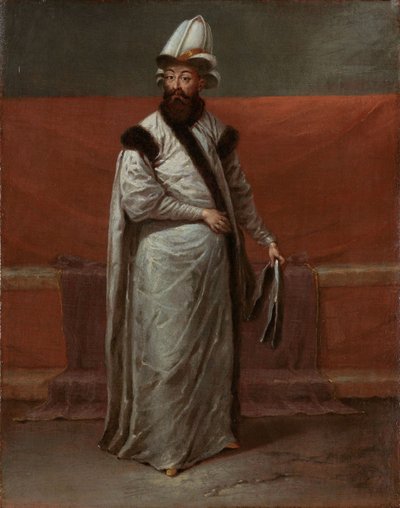 Wielki wezyr Nev?ehirli Damat ?brahim Pasa, ok. 1727-30 (olej na płótnie) autorstwa Jean Baptiste Vanmour