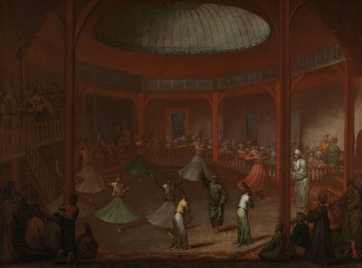 Wirujący Derwisze Tańczący Derwisz autorstwa Jean Baptiste Vanmour