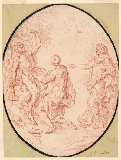 Obdzieranie ze skóry Marsjasza autorstwa Jean Baptiste van Loo